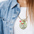 Handmade Gutsy Goodness Jewelry Farmers Market Junkie Necklace Womens Handmade Boho Style Fashion Jewelry Apple Charm & Message Card