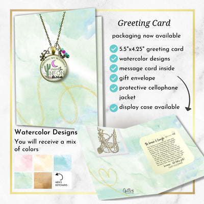 Handmade Gutsy Goodness Jewelry Counting My Blessings Under The Neon Moon Necklace Southwest Boho Style Charm Jewelry & Card