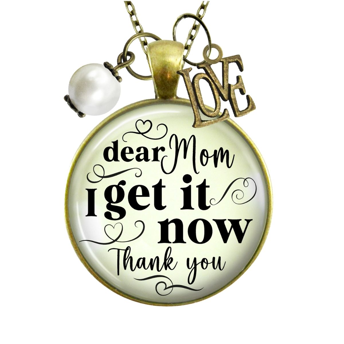 Handmade Gutsy Goodness Jewelry Message Card Dear Mom I Get It Now Necklace Gift From Adult Daughter Love You Theme Boho Jewelry & Message Card