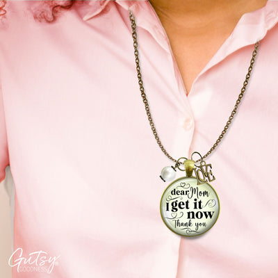 Handmade Gutsy Goodness Jewelry Message Card Dear Mom I Get It Now Necklace Gift From Adult Daughter Love You Theme Boho Jewelry & Message Card