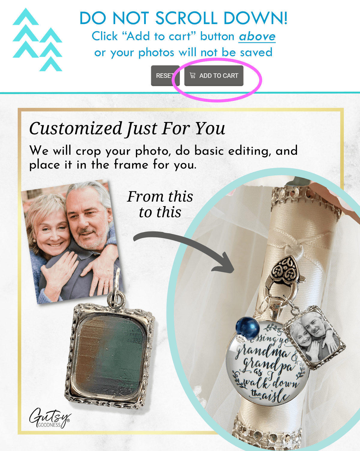 Add Photos to Frames Service - Prices from 127.00 to 144.00 - Gutsy Goodness