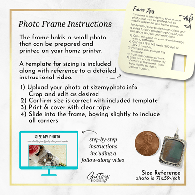 Bouquet Charm Bridal Mom And Dad Bride Parents White Blue Photo Frame Wedding Jewels - Gutsy Goodness Handmade Jewelry Gifts