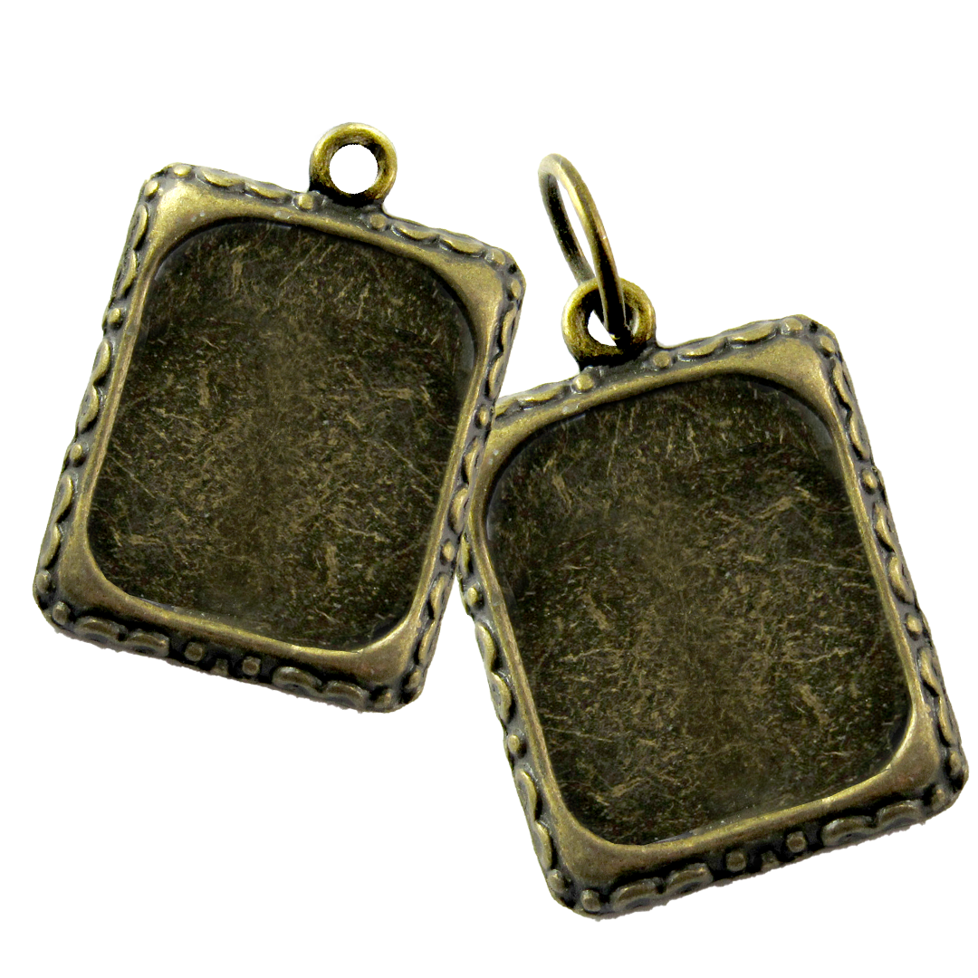 Bronze Photo Frame Charm | Gutsy Goodness - Gutsy Goodness Handmade Jewelry