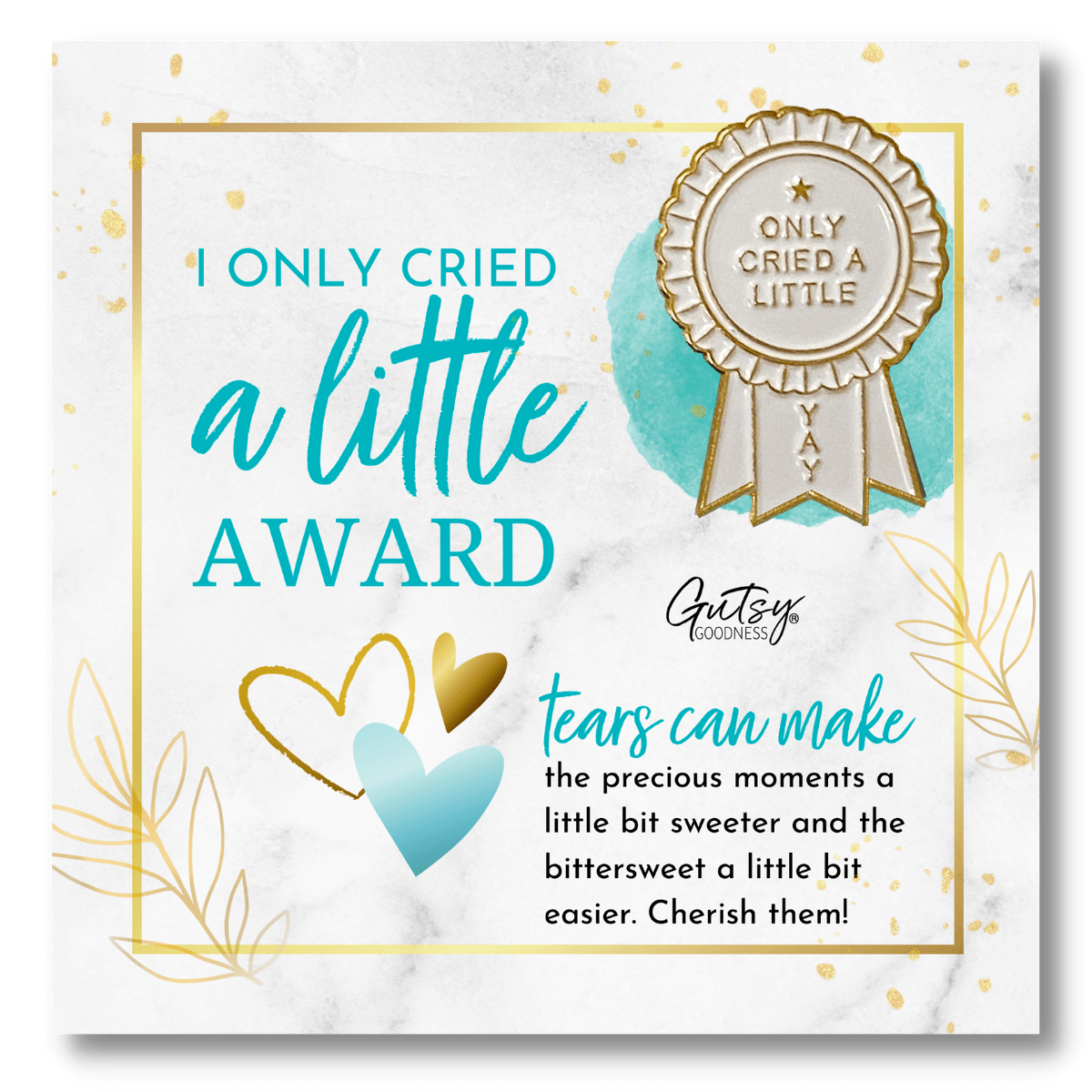 I Only Cried A Little Pin Special Occasion Wedding Shower Baby Shower Fun Novelty Enamel Pin
