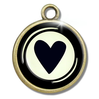 Typewriter Letters & Punctuation Glass Vintage Style Personalization Charms - Gutsy Goodness