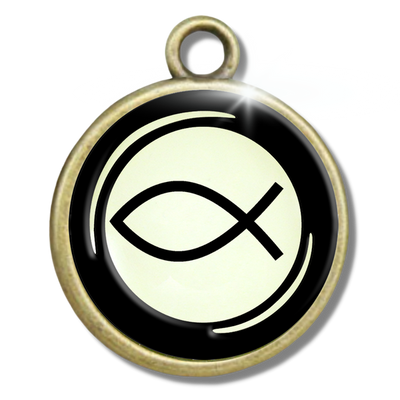 Typewriter Letters & Punctuation Glass Vintage Style Personalization Charms - Gutsy Goodness