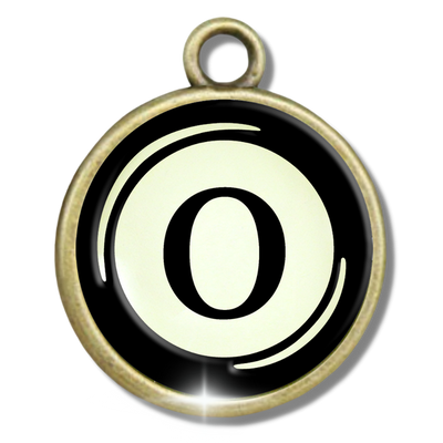 Typewriter Letters & Punctuation Glass Vintage Style Personalization Charms - Gutsy Goodness