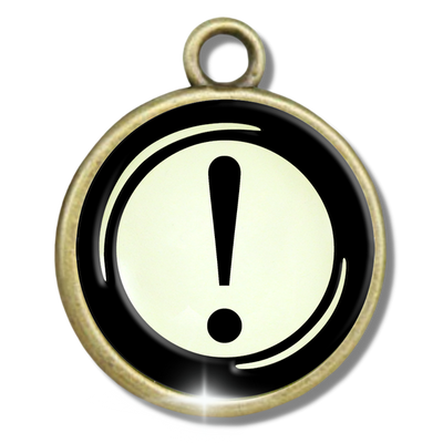 Typewriter Letters & Punctuation Glass Vintage Style Personalization Charms - Gutsy Goodness