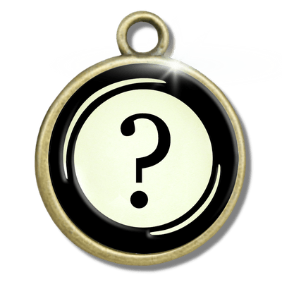 Typewriter Letters & Punctuation Glass Vintage Style Personalization Charms  Charm - Gutsy Goodness Handmade Jewelry