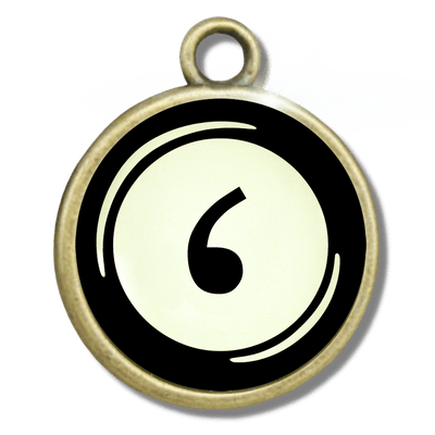 Typewriter Letters & Punctuation Glass Vintage Style Personalization Charms  Charm - Gutsy Goodness Handmade Jewelry