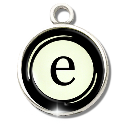 Typewriter Letters & Punctuation Glass Vintage Style Personalization Charms - Gutsy Goodness