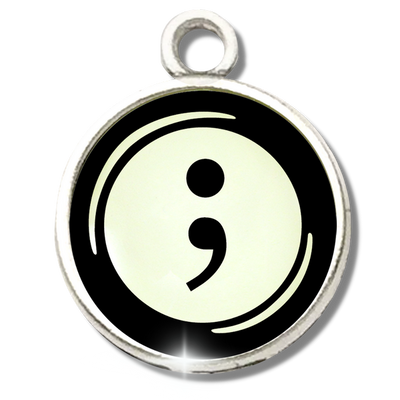 Typewriter Letters & Punctuation Glass Vintage Style Personalization Charms - Gutsy Goodness