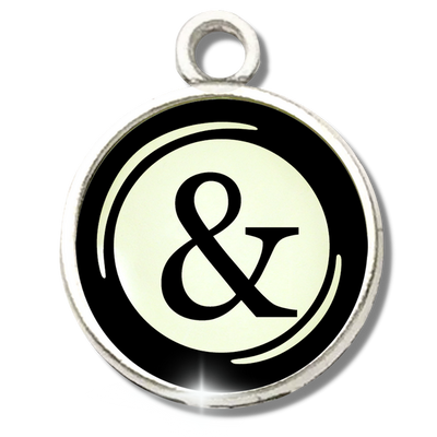Typewriter Letters & Punctuation Glass Vintage Style Personalization Charms - Gutsy Goodness