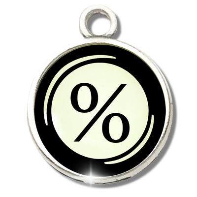 Typewriter Letters & Punctuation Glass Vintage Style Personalization Charms - Gutsy Goodness