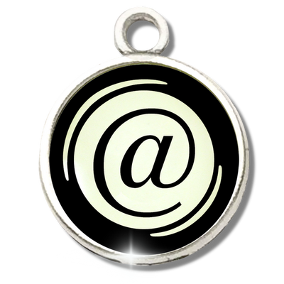 Typewriter Letters & Punctuation Glass Vintage Style Personalization Charms - Gutsy Goodness
