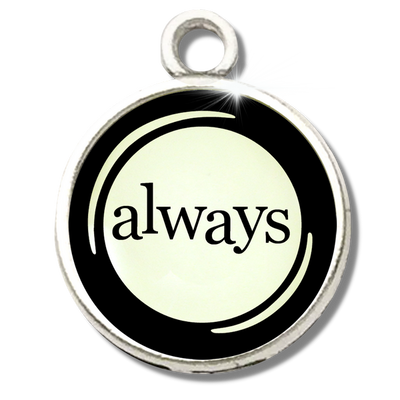 Typewriter Words Glass Vintage Style Personalization Charms - Gutsy Goodness