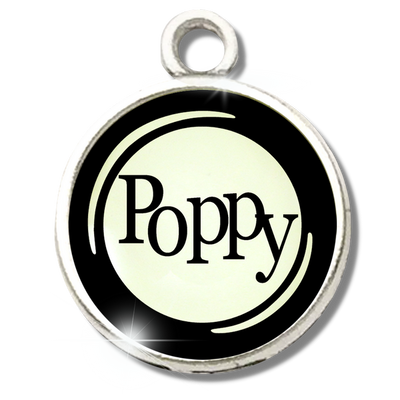 Typewriter Words Glass Vintage Style Personalization Charms - Gutsy Goodness