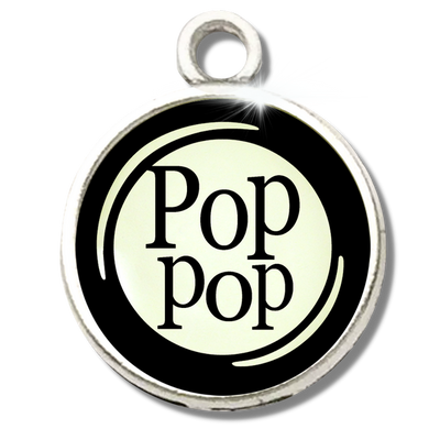 Typewriter Words Glass Vintage Style Personalization Charms - Gutsy Goodness