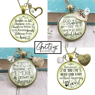 Starter Pack Women Relatives Collection Handmade Necklaces Assortment Kit Mother Daughter Sister Grandma 12 Individual Gift Boxes - Gutsy Goodness