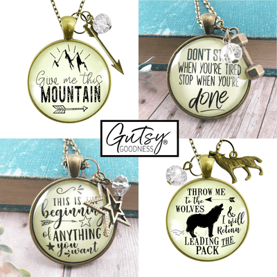 Starter Pack Brave Collection Handmade Necklaces Assortment Kit Hope Courage Faith Base 12 Individual Gift Boxes - Gutsy Goodness