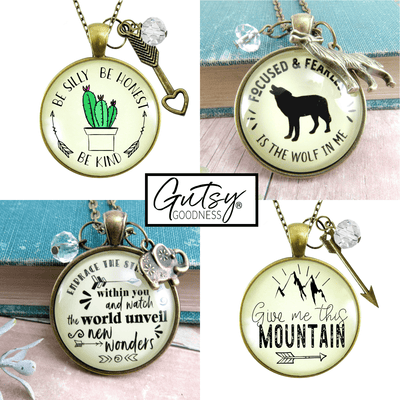 Starter Pack Boho Collection Handmade Necklaces Assortment Kit Western County Gypsy 12 Individual Gift Boxes - Gutsy Goodness