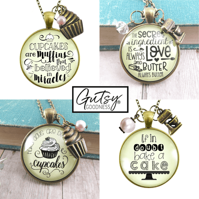 Starter Pack Foodie Collection Handmade Necklaces Assortment Kit Pizza Cupcake Food 12 Individual Gift Boxes - Gutsy Goodness