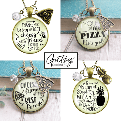 Starter Pack Foodie Collection Handmade Necklaces Assortment Kit Pizza Cupcake Food 12 Individual Gift Boxes - Gutsy Goodness