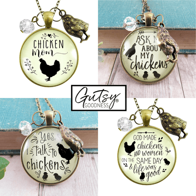 Starter Pack Farm Animals Collection Handmade Jewelry Assortment Kit Pigs Chicken Goats Necklaces 12 Individual Gift Boxes - Gutsy Goodness