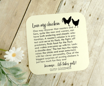 His Hen Her Rooster Keychain Set For Chicken Family Vintage Inspired Jewlery - Gutsy Goodness Handmade Jewelry