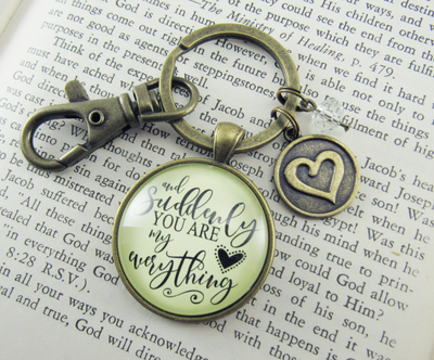Girlfriend Wife Special Woman Keychain From Man Sentimental Gift - Gutsy Goodness Handmade Jewelry