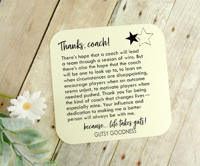Coaching Keychain Any Sport Great Coach Changes Life Thank You Gift Men Women - Gutsy Goodness Handmade Jewelry