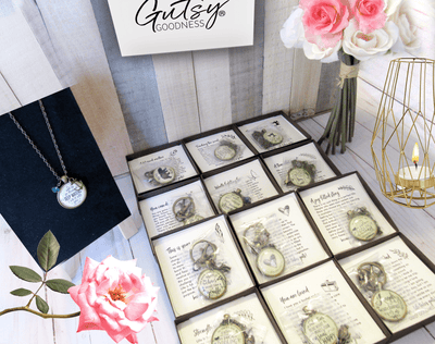 Starter Pack Faith Collection Handmade Necklaces Assortment Kit Encouragement Scripture Theme 12 Individual Gift Boxes - Gutsy Goodness