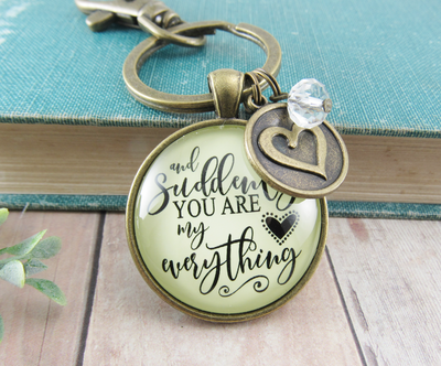 Girlfriend Wife Special Woman Keychain From Man Sentimental Gift - Gutsy Goodness Handmade Jewelry