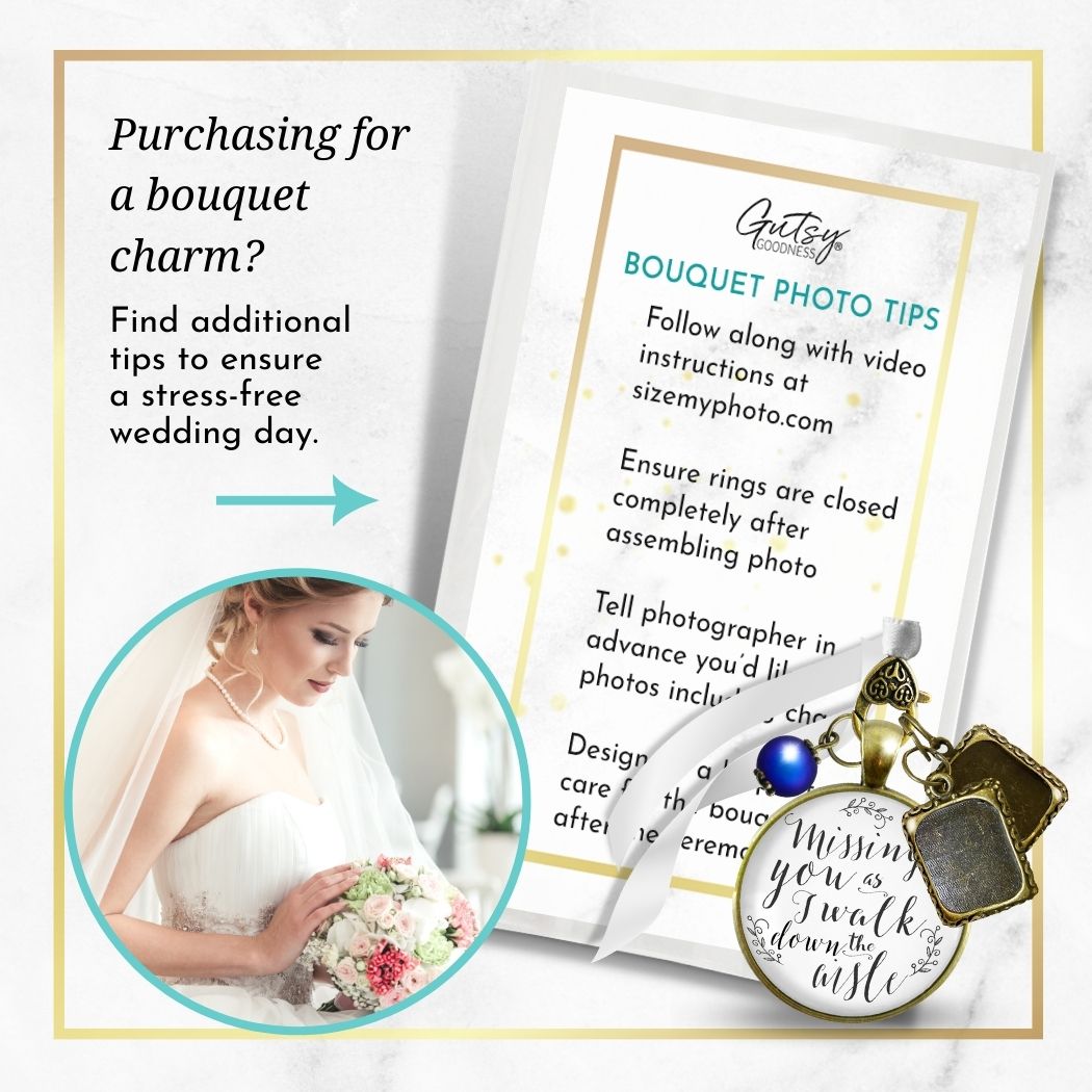 Gutsy Goodness Memorial Bouquet Charms Wedding Photo Frame, 54% OFF