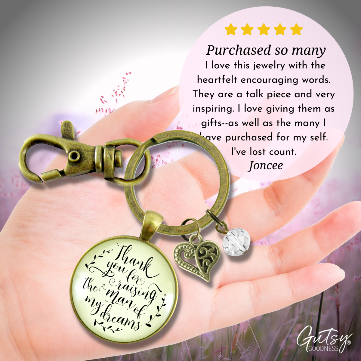To Her Mother in Law Keychain Thank You Raising Man I Dreamed Wedding Gift  Keychain - Women - Gutsy Goodness Handmade Jewelry