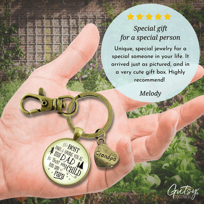 Papa Keychain Dad From Daughter Best Part Child Have Gift From Grandchild - Gutsy Goodness