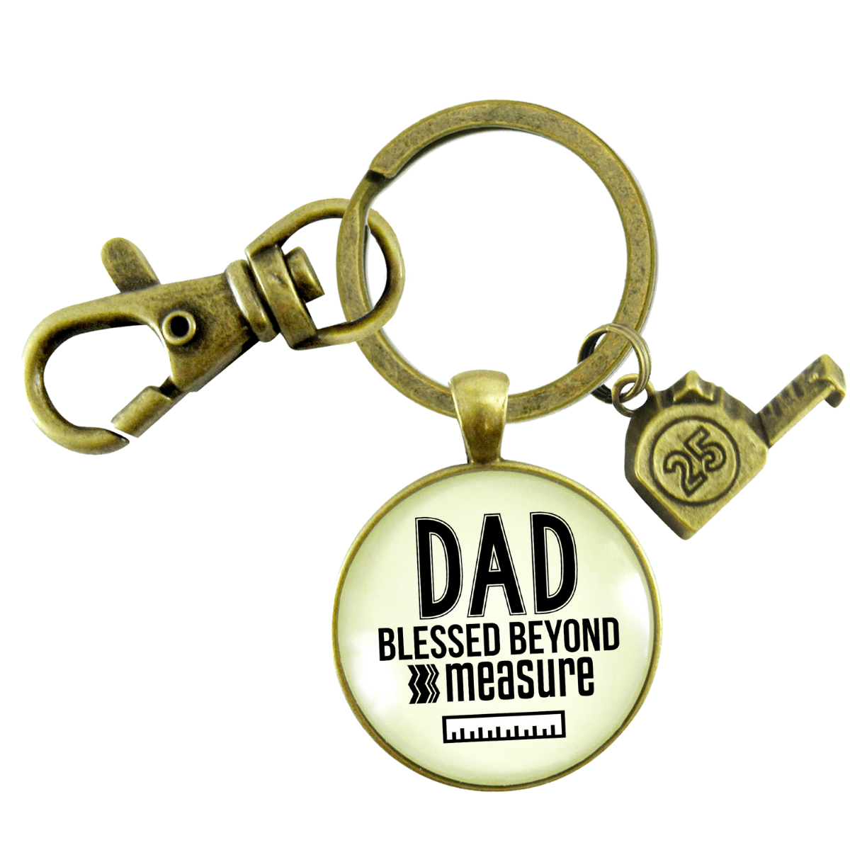 Dad Tool Keychain Blessed DIY Tape Charm Best Life Father From Daughter Gift - Gutsy Goodness