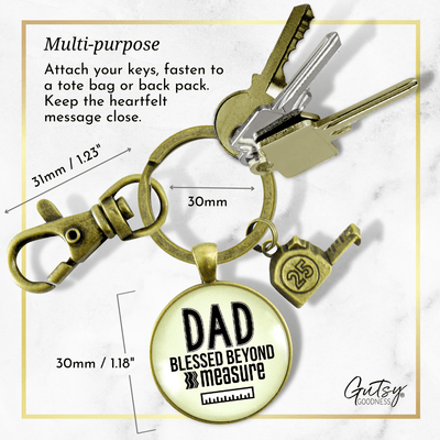 Dad Tool Keychain Blessed DIY Tape Charm Best Life Father From Daughter Gift - Gutsy Goodness