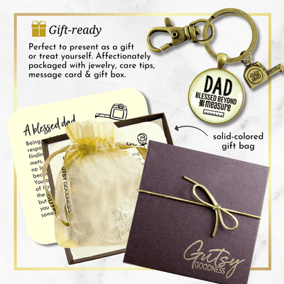Dad Tool Keychain Blessed DIY Tape Charm Best Life Father From Daughter Gift - Gutsy Goodness