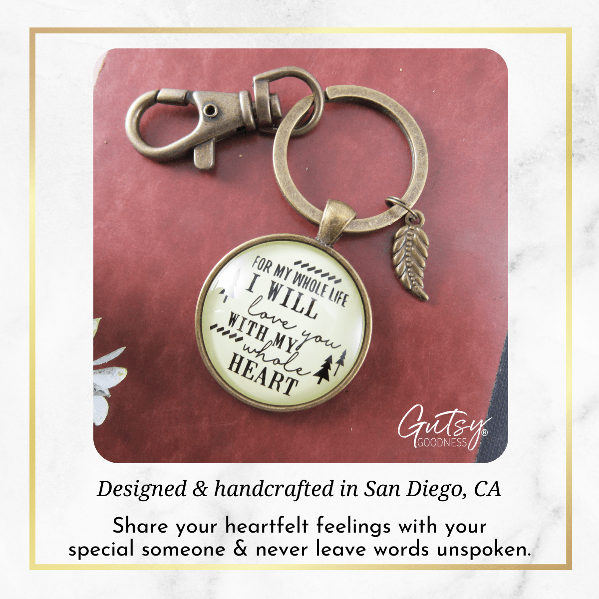 My Future Husband Keychain Gift For Men I Will Love You Life Promise Bride To Groom Wedding - Gutsy Goodness
