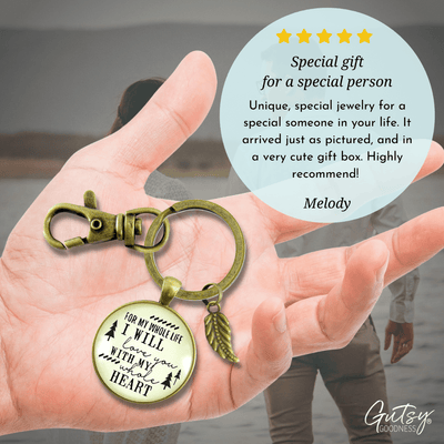 My Future Husband Keychain Gift For Men I Will Love You Life Promise Bride To Groom Wedding - Gutsy Goodness