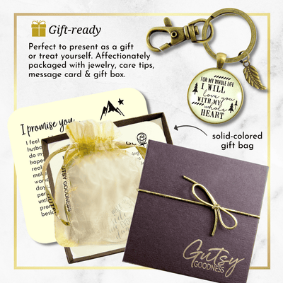 My Future Husband Keychain Gift For Men I Will Love You Life Promise Bride To Groom Wedding - Gutsy Goodness