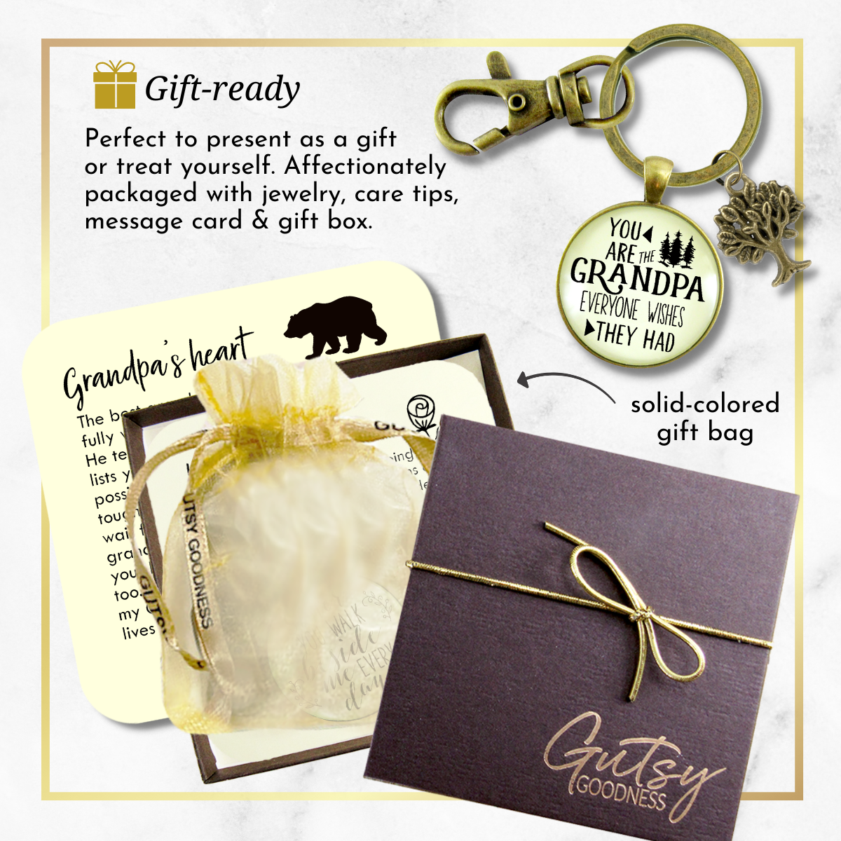 Grandpa Keychain You Are The Grandpa Everyone Wishes For Gift - Gutsy Goodness Handmade Jewelry;Grandpa Keychain You Are The Grandpa Everyone Wishes For Gift - Gutsy Goodness Handmade Jewelry Gifts