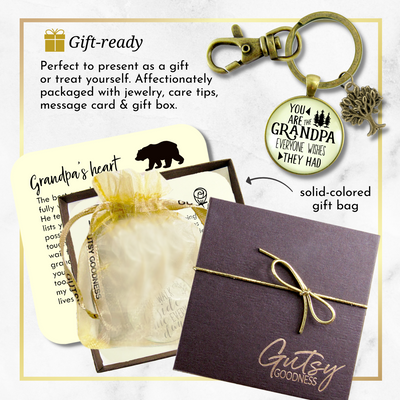 Grandpa Keychain You Are The Grandpa Everyone Wishes For Gift - Gutsy Goodness Handmade Jewelry;Grandpa Keychain You Are The Grandpa Everyone Wishes For Gift - Gutsy Goodness Handmade Jewelry Gifts
