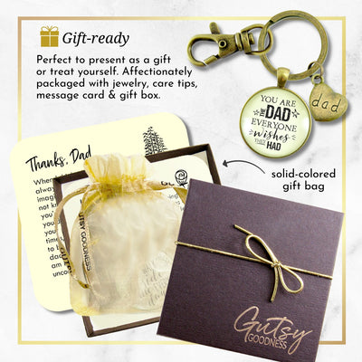 You Are The Dad Everyone Wishes They Had Keychain  Keychain - Men - Gutsy Goodness Handmade Jewelry