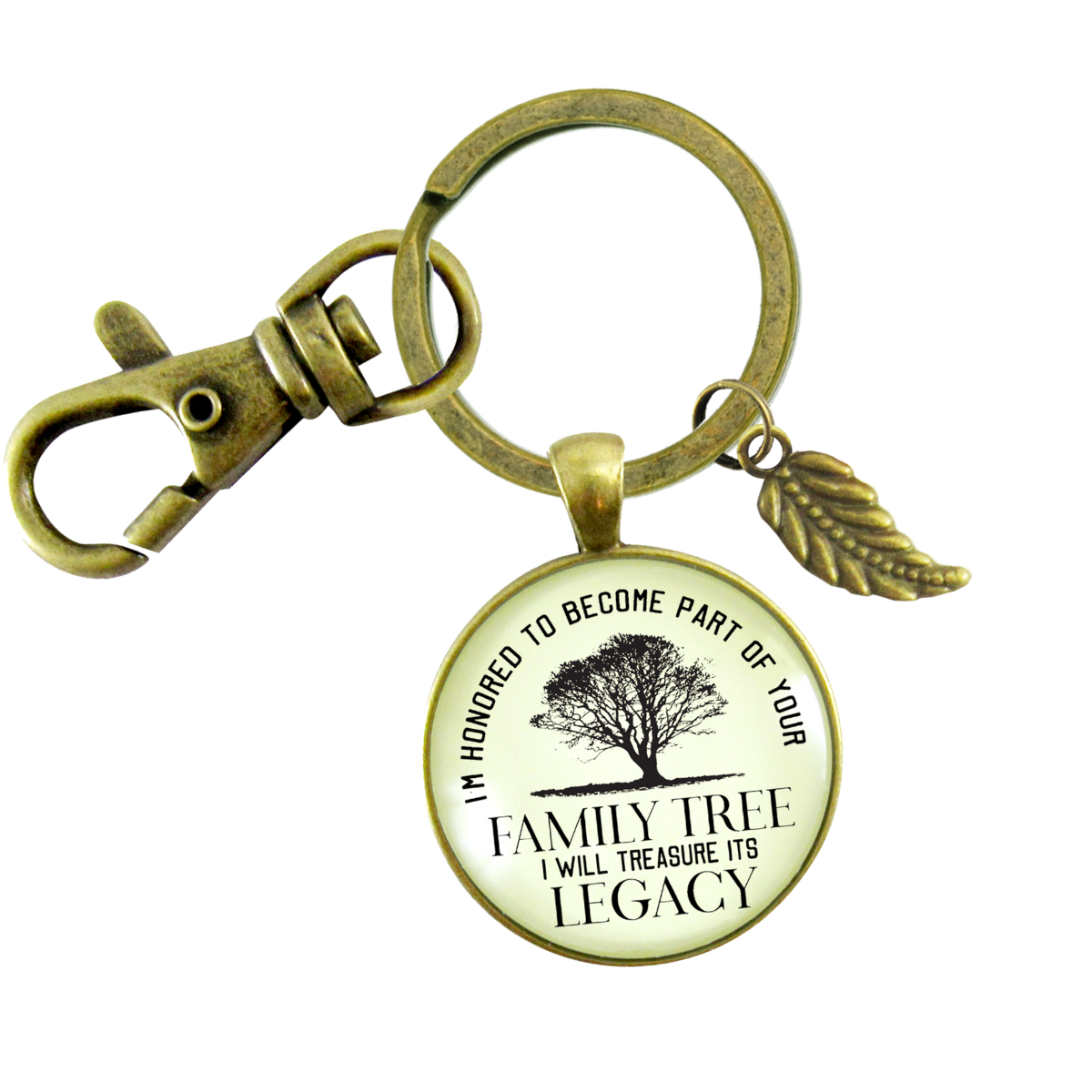 His Father In Law Gift Keychain Honored Family Tree From Groom To Father of Bride Wedding Key Ring - Gutsy Goodness Handmade Jewelry;His Father In Law Gift Keychain Honored Family Tree From Groom To Father Of Bride Wedding Key Ring - Gutsy Goodness Handmade Jewelry Gifts
