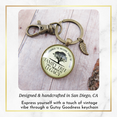 His Father In Law Gift Keychain Honored Family Tree From Groom To Father of Bride Wedding Key Ring - Gutsy Goodness Handmade Jewelry;His Father In Law Gift Keychain Honored Family Tree From Groom To Father Of Bride Wedding Key Ring - Gutsy Goodness Handmade Jewelry Gifts