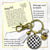 Buffalo Plaid Keychain Black And White Heart Classic Vintage Style Theme Pattern Pendant Boho Theme Fashion Jewelry  Keychain - Women - Gutsy Goodness Handmade Jewelry