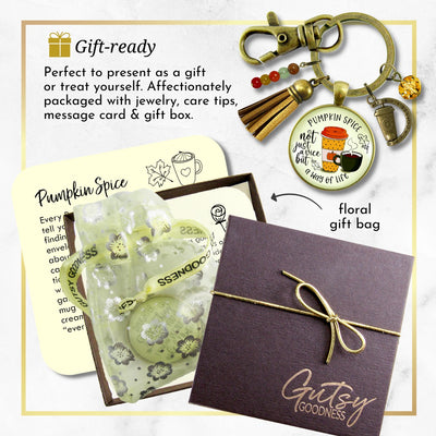 Pumpkin Spice Keychain Funny Quote Not a Vice, Way of Life Autumn PSL Coffee Latte Lover Costume Fashion Fall Jewelry For Women  Keychain - Women - Gutsy Goodness Handmade Jewelry