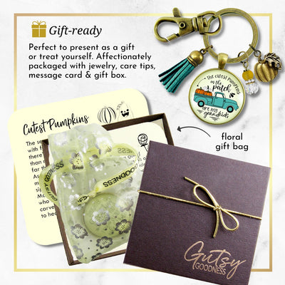 Grandma Pumpkins In The Patch Keychain Cutest Are My Grandkids Autumn Truck Halloween Handmade Jewelry Pendant  Keychain - Women - Gutsy Goodness Handmade Jewelry